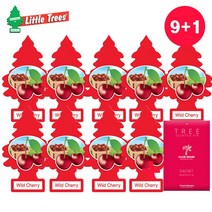 에스진 리틀트리 TREE 차량용 방향제 고급 종이 방향제 와일드체리 9+1 체리향 명품 새차 선물 걸이형 방향제