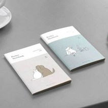 그리드 수첩 귀여운 포켓 노트 실제본 일상 메모, 셀럽스터디 Ice cream