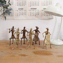 엔틱 소품 브론즈 악기 세트 피아노 음악 학원 인테리어, 브론즈 악기 3중주 세트