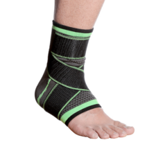 해결사기획 발목보호대 아대 테이핑 스트랩 일체형 앵클슬리브, 그린