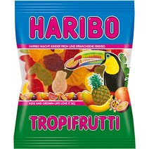 HARIBO Tropifrutti 과자 겔화 과일 향 주머니 200g 패키지