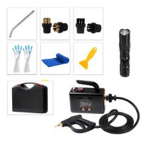 110V 가정용 전기 스팀 청소기 2600W 휴대용 핸드 스티머 자동차 주방 브러시, 01 black 2_01 미국_02 220V, 01 black 2_01 미국_02 220V