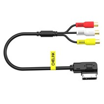 CHELINK-Hi-fi 스테레오 Aux 오디오 케이블 3 RCA 코드 AMI MMI 인터페이스 AUDI A3 A4 A6 A7 A8 Q7 S7 R8