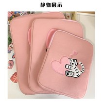 파우치 ipad mini 용 귀여운 게으른 작은 호랑이 노트북 가방 12345 9.7 10.2 10.5 10.8 10.9 pro111315 인치 태블릿 가방 라이너 보호 커버, 11인치, 분홍