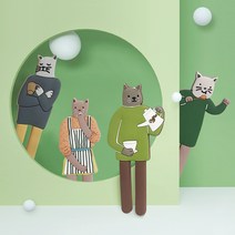 [무료]배송 룡샵 요리냥이 자석 현관 마스크 걸이 구부러지는 초강력 자석 마그네틱 후크 고리 홀더 만능 현관문 훅 다용도 모자 냉장고 차키 키 열쇠 문 도어 걸이대, 네이비냥이