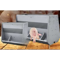 돼지 염소 소 사료통 축사 급식기 소 여물통 오리 닭, 양면 10홀