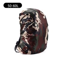 위장 레인 코트 커버 가방 35l/45l/50-60l 방수 스포츠 여행 캠핑 배낭 보호, 50-60L, 50-60L