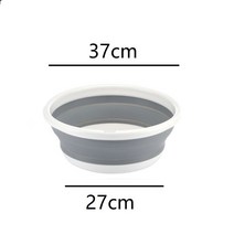 휴대용 접이식 플라스틱 세차버킷돌리 양동이 두꺼운 여행 야외 낚시 소켓 가정용, 17 37cm Folding Basin