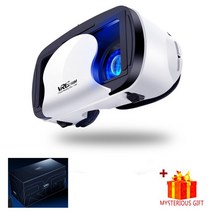 VR 가상현실 VRG Pro 3D 안경 가상 현실 Viar 헤드셋 장치 스마트폰 휴대 전화 뷰어 게임 렌즈용 헬멧 고, 05 With Box No Remote
