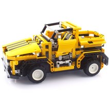27Mhz 블록테크닉 자동차 2in1 블록RC 426pcs 옐로우/무선조정/블록테크닉/블럭/Q블럭/블럭RC/2IN1/블록/27MHZ/블록RC/조립