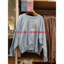 UNIQLO 여성용 (UT) DISNEY 루즈한 스웨트셔츠 (긴팔 풀오버 스포츠 캐주얼) 453392