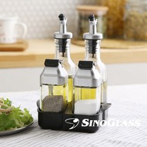 기타 테이블 유리 오일병 드레싱 소스병 소금 후추통 세트, 단품, 단품
