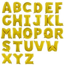 애드벌룬 에드벌룬 현판식 제막식천40 인치 편지 풍선 핑크 블루 골드 실버 이름 글자 글로브 A B C 베이비, 03 Gold_11 K
