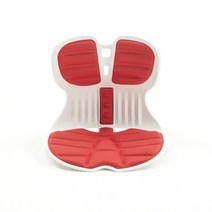 콤비체어 커브 바른자세 척추 교정 허리 디스크 보호 좌식 등받이 의자, 레드