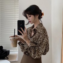 드레보루조 / 레오파드 셔츠 블라우스