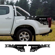 픽업 바디 사이드 스티커 Isuzu Dmx D Mx 트럭 후드 뒷문 데칼 트렁크 비닐 커버 자동 튜닝, 01 Type 1_05 Matt Gold