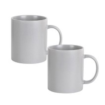머그컵 인기모음 100종 2p 세트 머그컵 화이트머그 칼라머그 컵, 1개, 무광 머그 그레이 2p