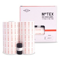 모텍스 가격라벨지 MX5500용 10롤 3종 택1/ 판매가격표시 리필용지 매장 가게 판매점 쇼핑몰 사무실 사업장용, 흰색바탕 빨간글씨