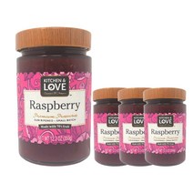쿠치나앤아모레 라즈베리 프리미엄 잼 글루텐 프리, 4개, 350g