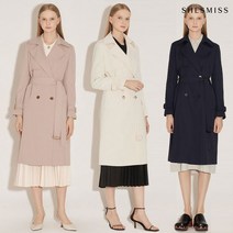 쉬즈미스 택가338000 S S 클래식 벨티드 트렌치코트 9컭러 SWWBYM12010