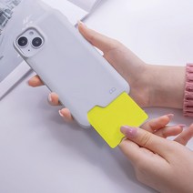 아이폰12 프로 맥스 아이폰12미니 심플 무지 베이직 컬러 언더카드 하드 휴대폰 케이스 카드1장수납