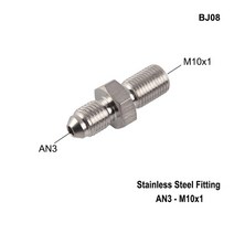 AN3 오토바이 모터 자전거 유압 브레이크 오일 호스 라인 밴조 피팅 m10x1 스테인레스 스틸 10mm 스포츠, BJ08