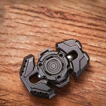 피젯토이 푸시슬라이더 스피너 블랙 핑거팁 스피너 스테인레스 스틸 PPB 푸시 브랜드 EDC, Black