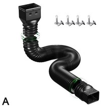 새로운 2 팩 비 거터 downspout 확장 유연한 익스텐더 드레인 빗물 커넥터 파이프 확장 텔레스코픽 downspout d s3b5, 01 A