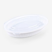 더팩컴퍼니 사출타원형 찜용기 백색 소 중 대 100개, 소 100개