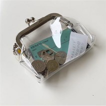 퓨처비 투명 PVC 방수 동전지갑 여행지갑