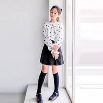 버블트리 블랙하트블라우스