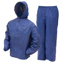 FROGG TOGGS Youth Ultra-Lite2 방수 통기성 우비 미디엄 블랙, Medium, Blue