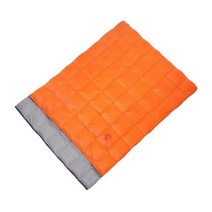 구스 다운 침낭 털 오리 거위 1 2 인용 겨울 보온 혹한기 사계절 경량 덕 신발 캠핑 카모 Jungle king-CYA, 03 Orange Black