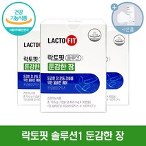 락토핏 솔루션 둔감한장 유산균 + 씨오케이마스크 증정, 3개, 30캡슐