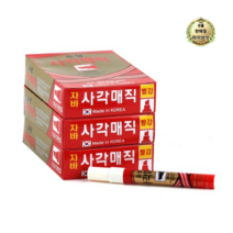 라이브잇 자바펜 파워 오일 사각 유성 매직, 빨강, 504개