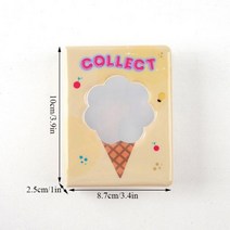 3 인치 격자 무늬 사진 앨범 40 포켓 만화 그림 스토리지 케이스 카드 홀더 스위트 스타 Photocard 바인더 미니 수집 도서, F3