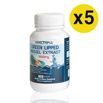 헬스피아 고농축 초록입홍합 1000mg 100캡슐, 5개
