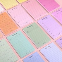 플랜 메모 패드 학생 사무실 업무 일정 관리 메모지, 타입:15.그날의음식, 단품