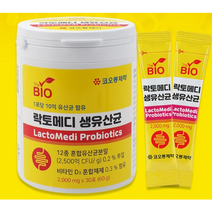 코오롱제약 락토메디 생유산균 2 000mg x 30포 장건강 락토바실러스 생유산균 1포당 10억 유산균 함유 유익균 증식 유해균 억제 배변활동 원활 가족 장건강