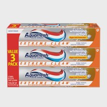 Aquafresh 아쿠아프레쉬 익스트림 클린 화이트닝 치약 5.6oz, 5.6oz x 6개