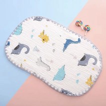 블랙체리 유아용 순면 거즈 베개 땀패드 2종세트, 공룡2종