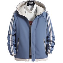 [코디코치] 남성용 봄 가을 바람막이 후드 자켓 집업 점퍼