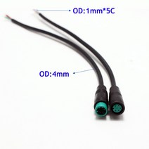 배달전기자전거 2Pcs M8 2 3 4 5 6 핀 전기 자전거 플러그 커넥터 배선 라인 스쿠터 브레이크 케이블 Pluge, 01 1 Male 1 Female, 05 6Pin