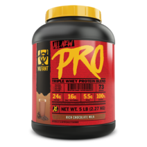 Mutant Pro 뮤턴트 프로 트리플 웨이 프로틴 블렌드 5 파운드 4가지 맛, Rich Chocolate Milk