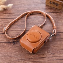 라이카 D-LUX7typ109 가죽 커버 D-LUX 카메라 가방 C-LUX케이스 C포토백 DLUX6, LeicaC라이트브라운일체형