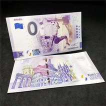 피파 월드컵2022 축구 지폐 0 유로 카타르 브라질 비통화 팬 기념품 선물 카드 컬렉션 개/묶음, 05 10 PCS-Brazil