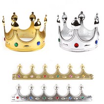 파티용품/십자왕관/금 은 선택/연극 왕 왕비역할놀이/, 실버 십자왕관