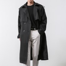 [오버나인] 남자 더블 오버핏 데일리 트렌치 롱코트