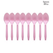 초대장 카드 도넛 인쇄 축제 생일 파티 초대장 카드 여자 샤워 용품, 12 spoon 8pcs