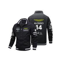 2023 애스턴 마틴 포뮬러 원 F1 자켓 AM14 Fernando Alonso Jack Van F1 레이싱 자켓 오토바이 사이클링 유니폼 자켓, 01 hei se_08 xxxxl, 1개